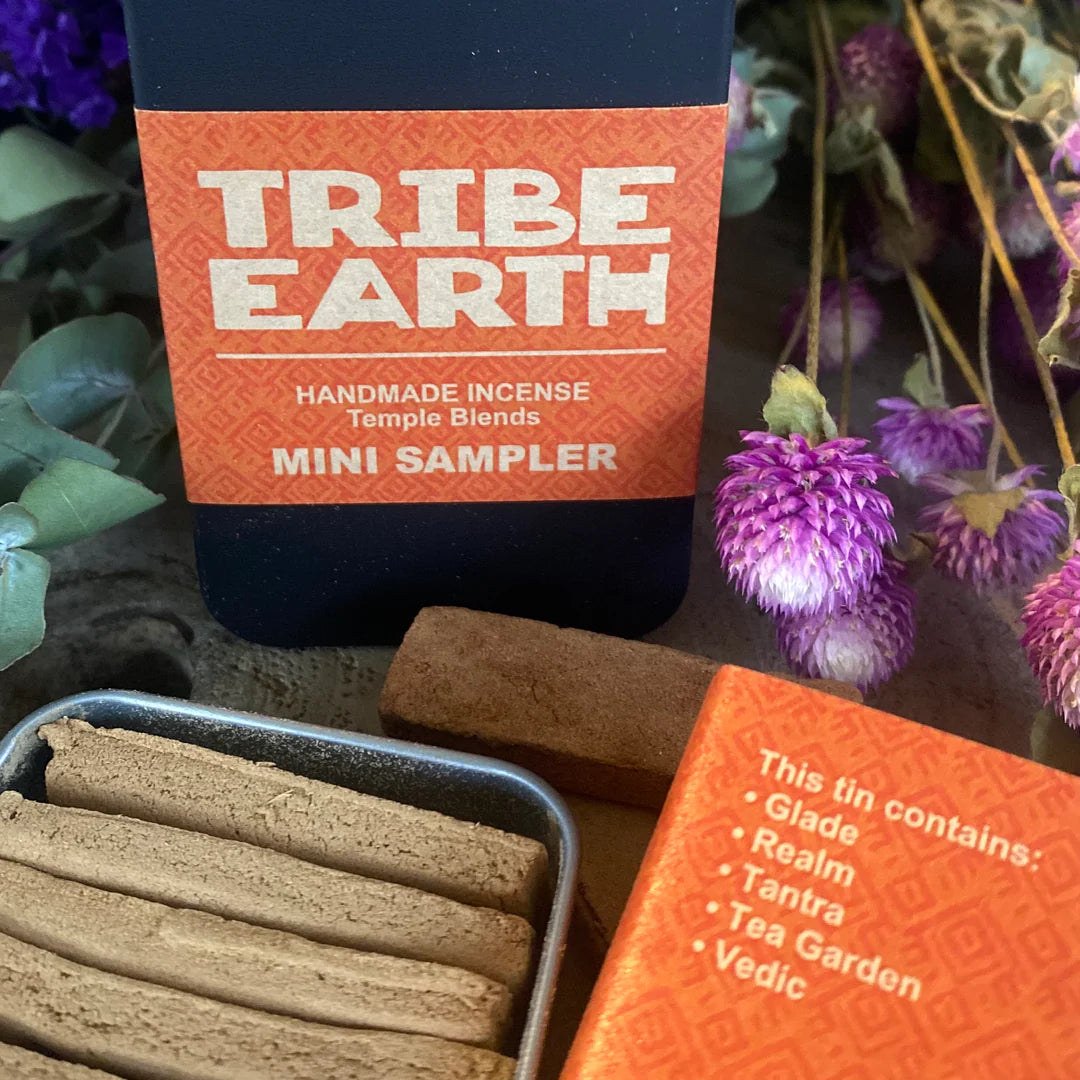 Tribe Earth Mini Sampler tins- handmade incense-various range