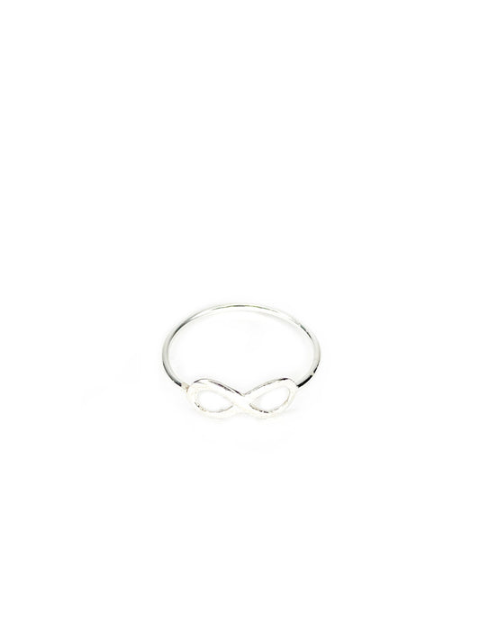 Silver infinity ring