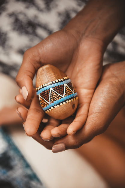 Painted egg shaker