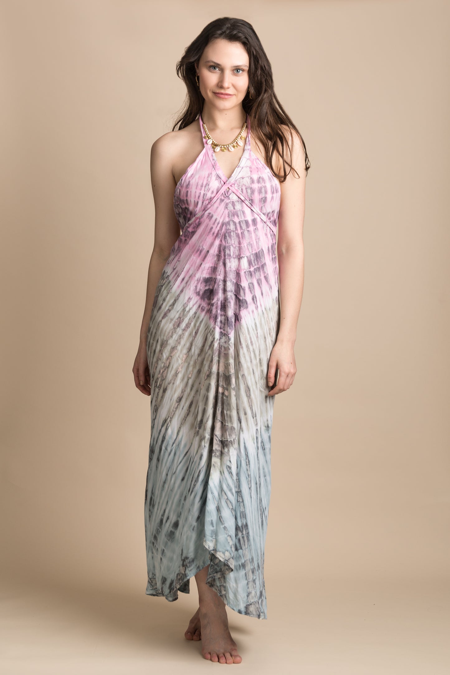 Joyce low back dress - tie dye & plain various