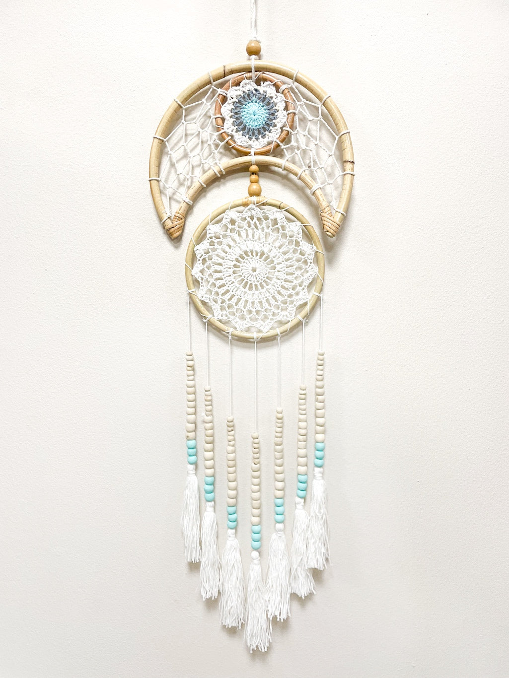 Moon and sun dream catcher - 22cm wide - various colours – BaliBali Online