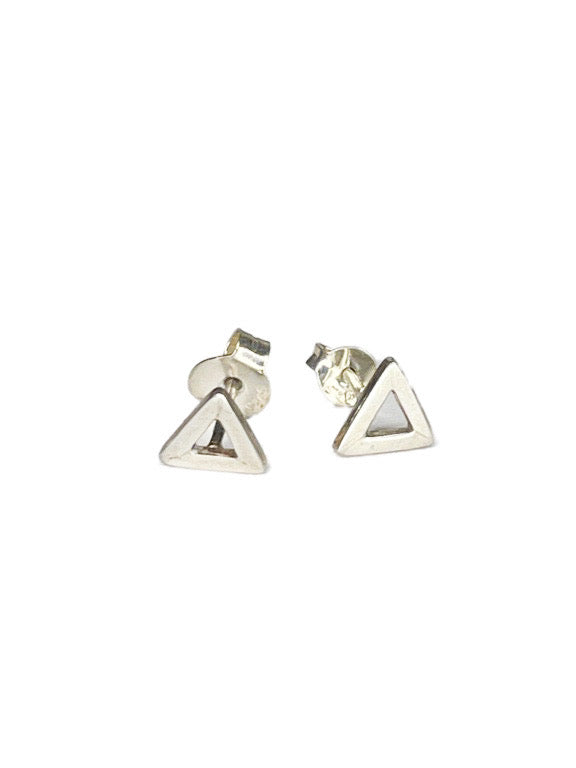 Silver stud earrings - various designs