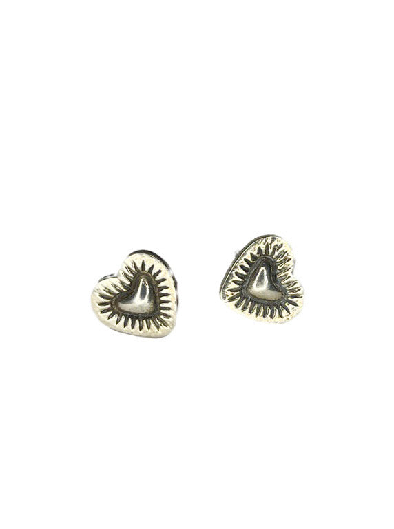 Silver stud earrings - various designs