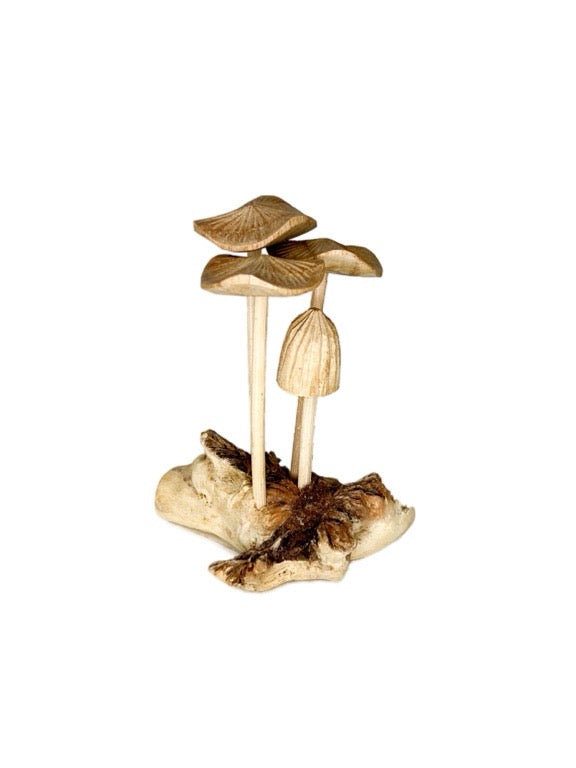 Wooden mushroom mix 10cm- various