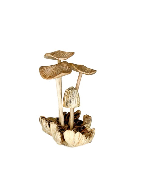 Wooden mushroom mix 10cm- various