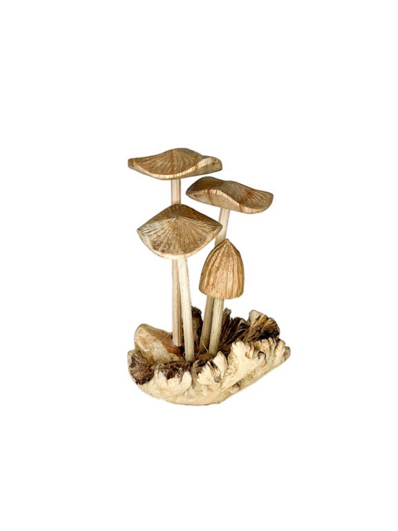 Wooden mushroom mix 10cm- various