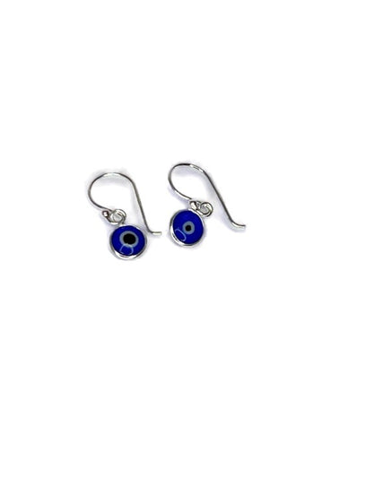 Evil Eye Earrings silver Blue/Sky Blue