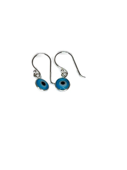 Evil Eye Earrings silver Blue/Sky Blue