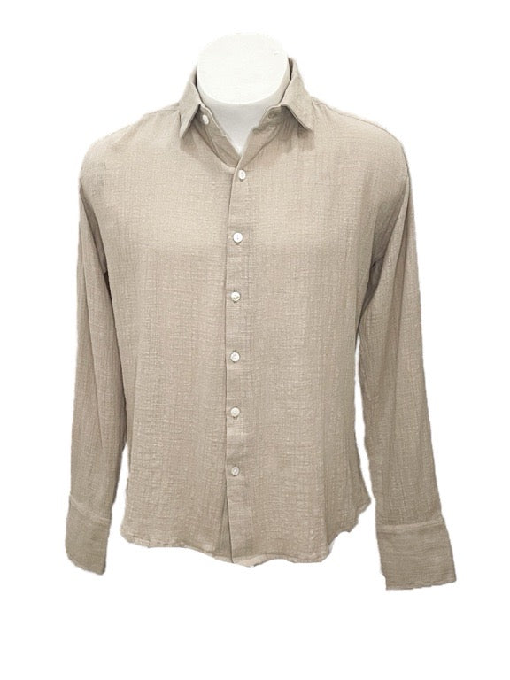 Men's organic cotton crepe shirt