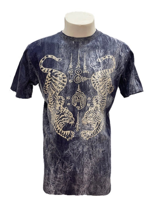 "Tigers" navy cotton tee shirt - large 56cm 1/2 chest