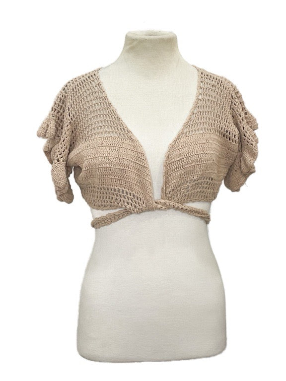 ❤ Crochet wrap top