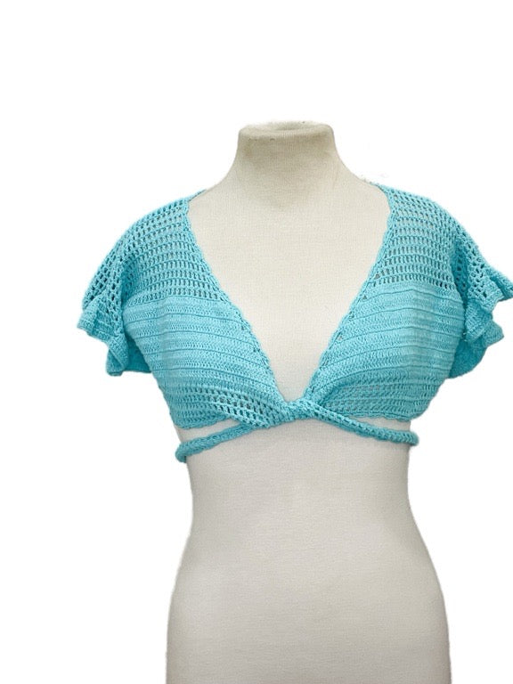 ❤ Crochet wrap top