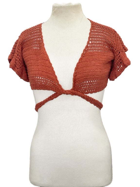 ❤ Crochet wrap top