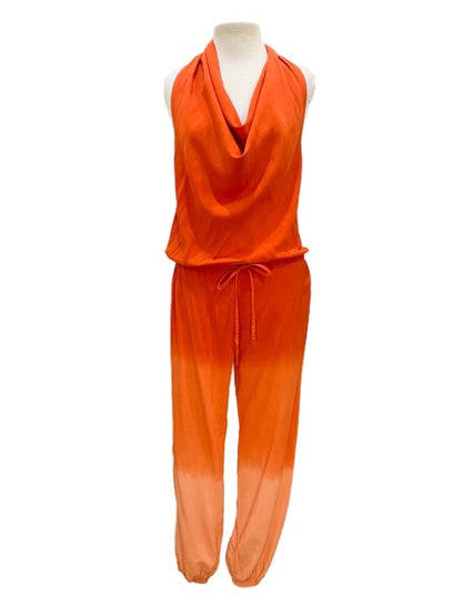 Halter neck cowl front jumpsuit - various