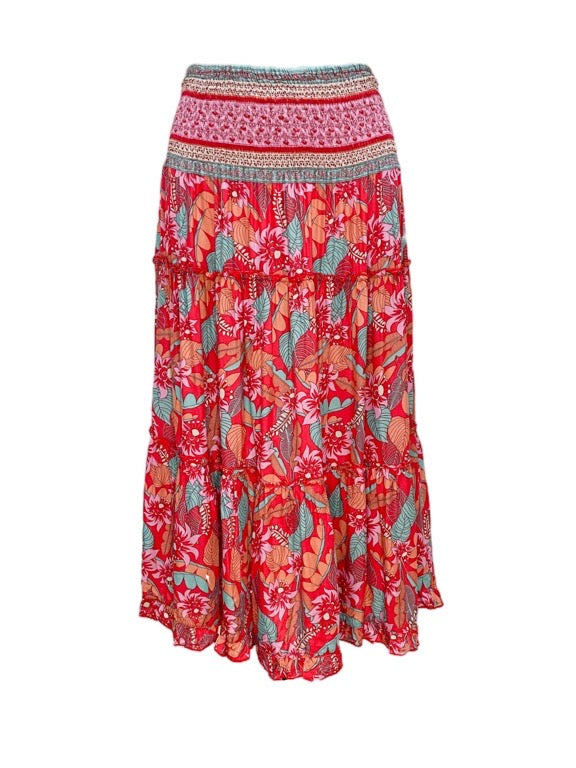 3/4 tiered skirt - various prints