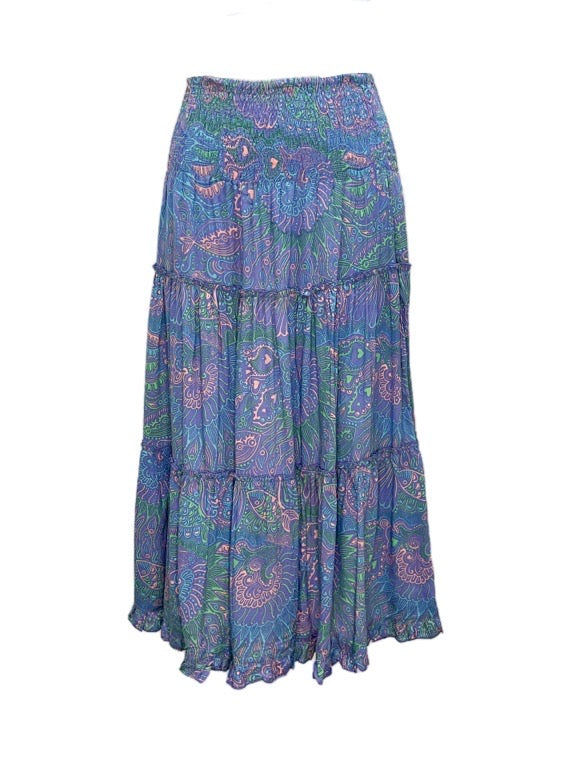3/4 tiered skirt - various prints