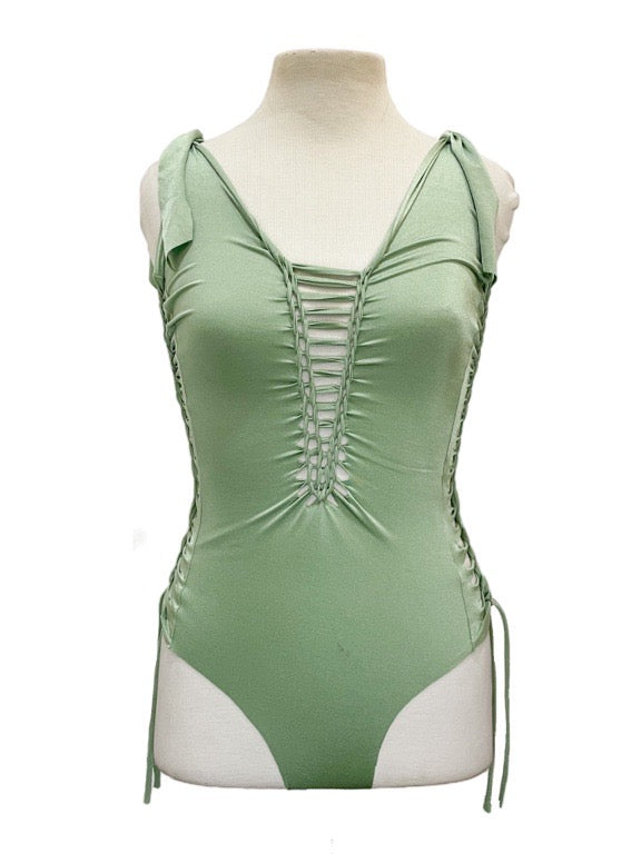 Plaited one piece swimsuit - various