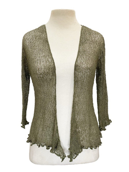 Sheer knit cardigan Ikat - various