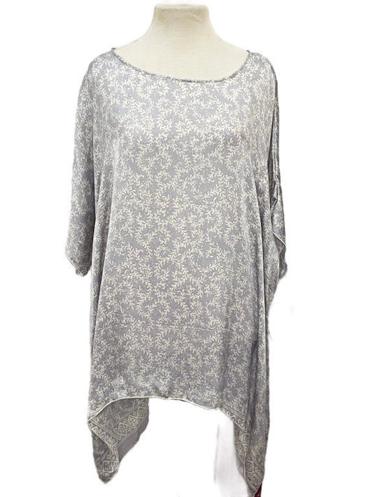 ❤Silk tunic boxy M-top - Various