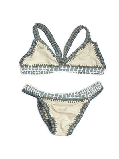 Bikini with contrast crochet trim - various