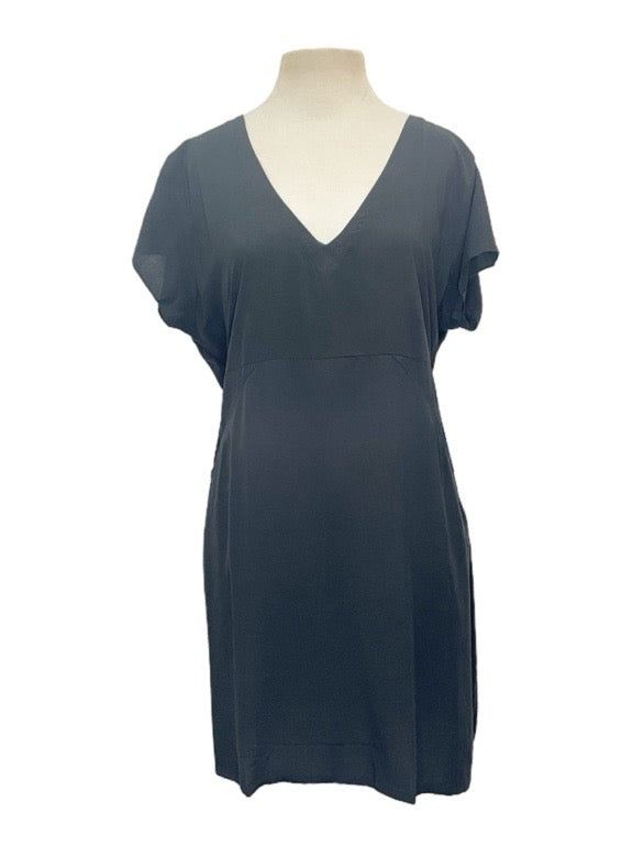 Pocket tunic dress with short sleeves - various