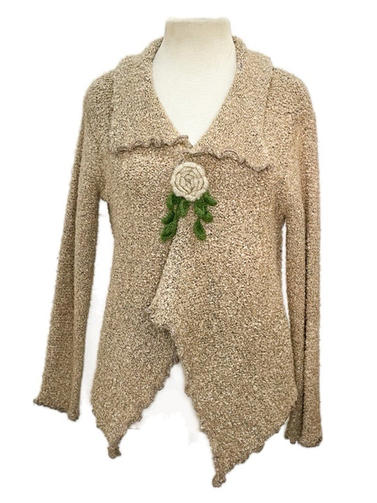 Cardigan with Flower button