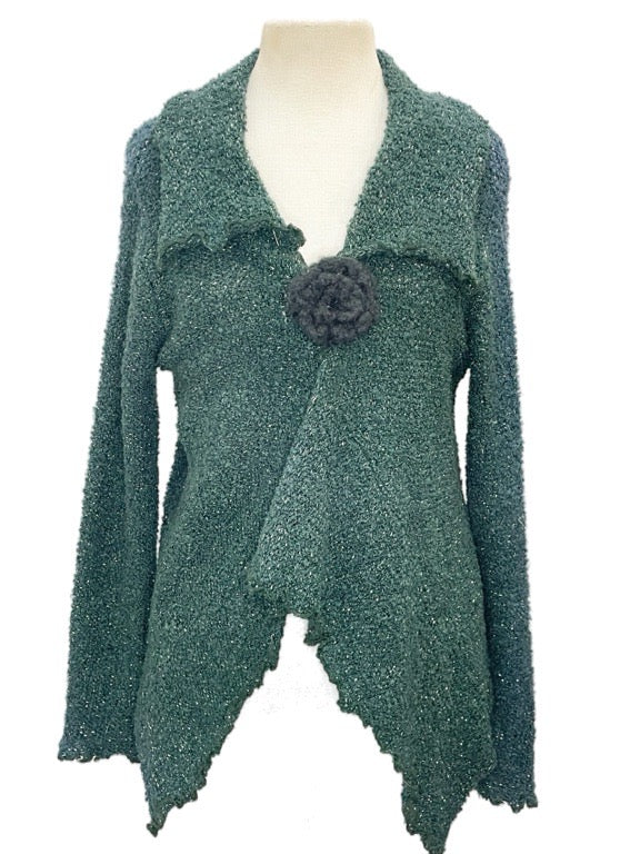 ❤Cardigan with Flower button