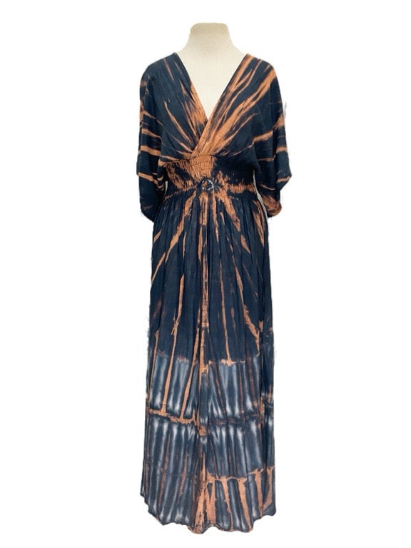 Tie dye reversible long dress - various