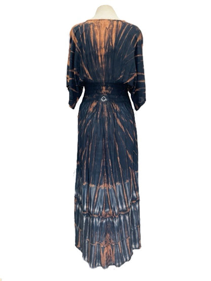 Tie dye reversible long dress - various