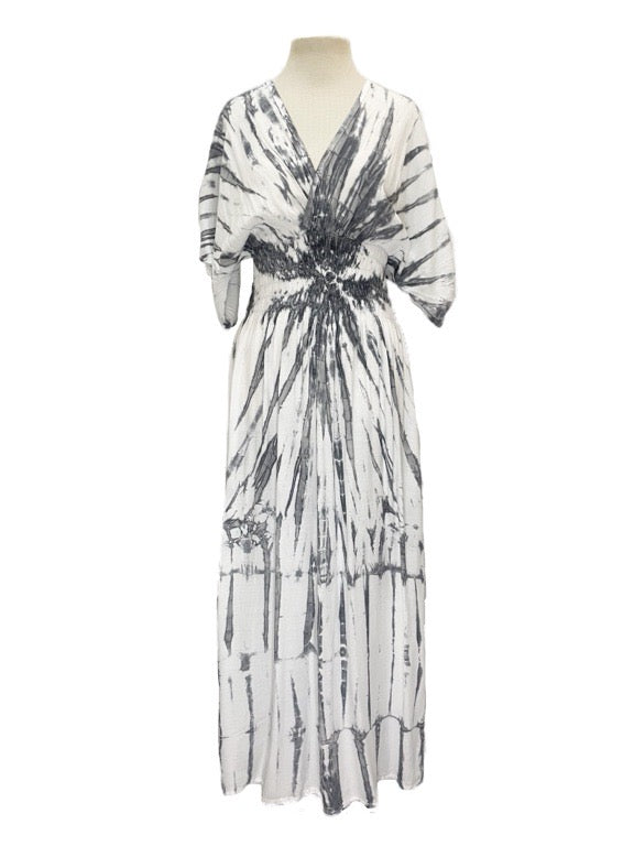 Tie dye reversible long dress - various