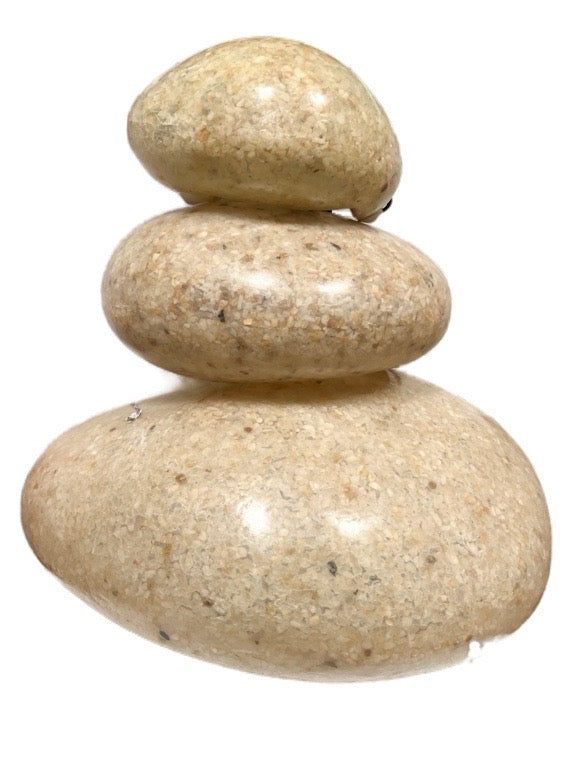 Rock Lamp Set White  S