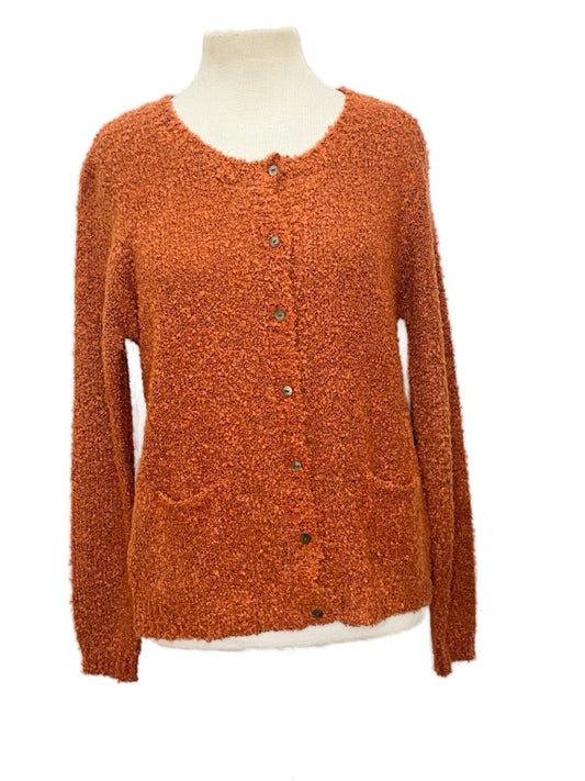 ❤Boucle round neck cardigan - various