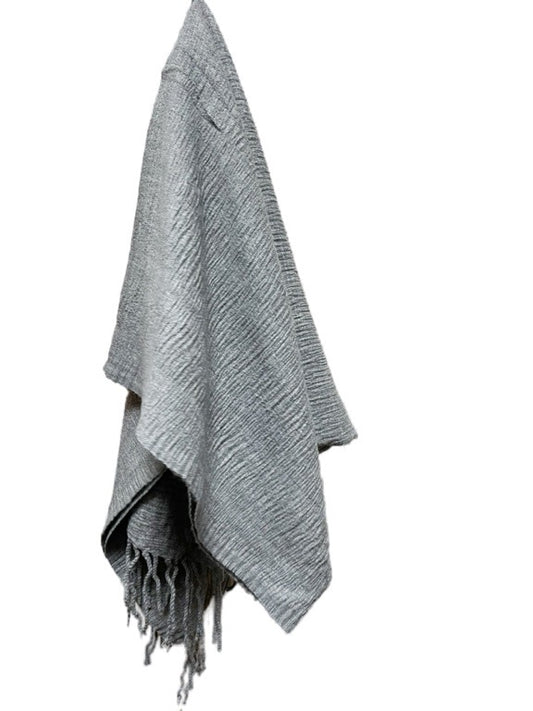 ❤Cashmere scarf with long fringes