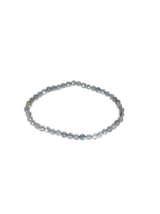Labradorite bracelet 4mm faceted