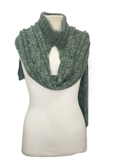 ❤Cable scarf with neck opening - various
