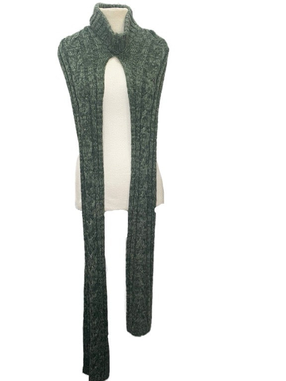 ❤Cable scarf with neck opening - various