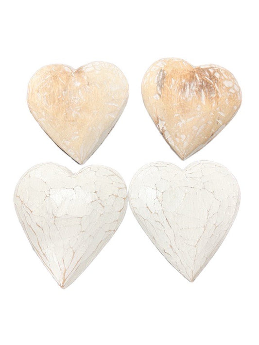 Wooden heart mobile 30cm