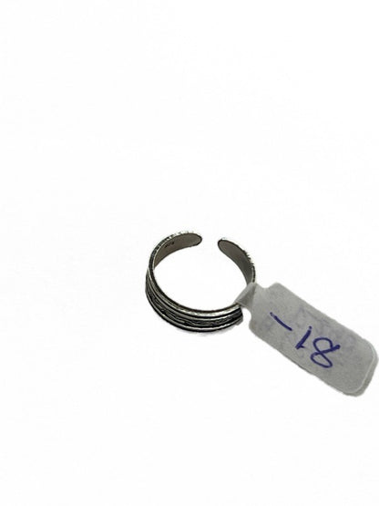 Silver toe rings-various patterns
