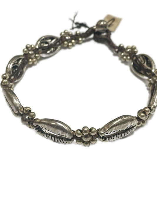 ❤Cowry shell anklet silver