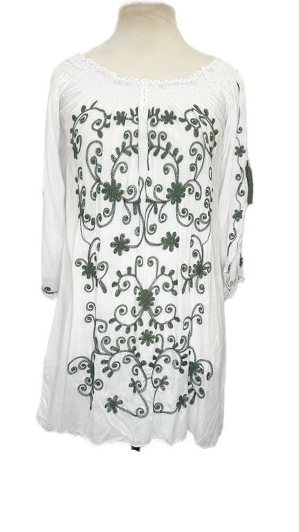 Summer dress - embroidered tunic