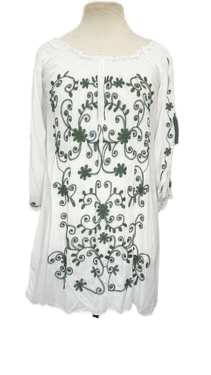 Summer dress - embroidered tunic