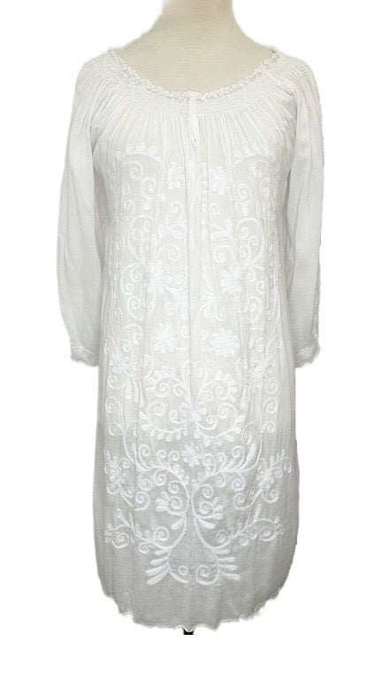 Summer dress - embroidered tunic