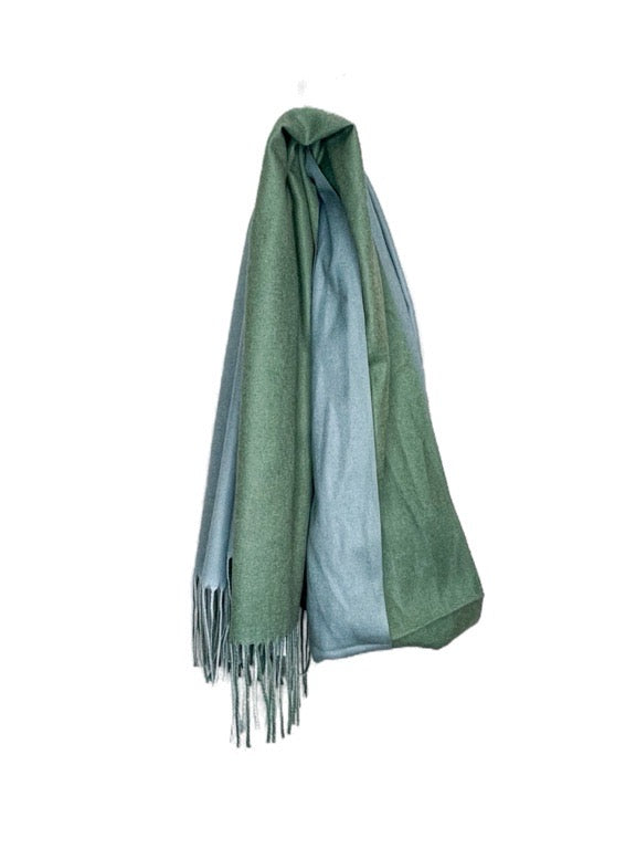 Cashmere pashmina - 2 tone 66 x 180cm - various colours