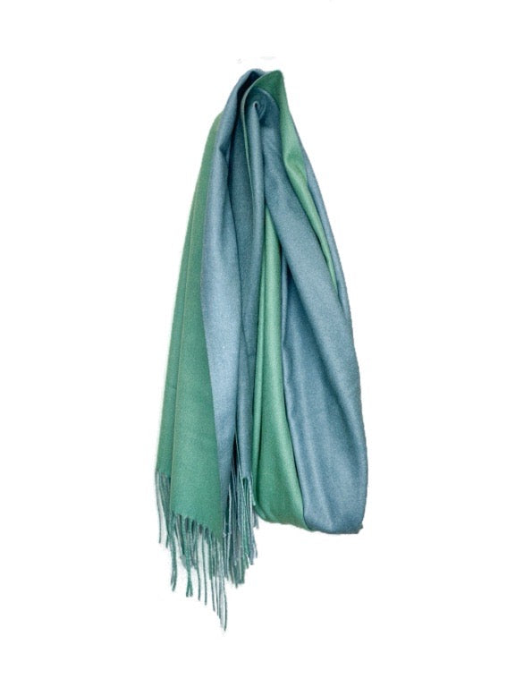 Cashmere pashmina - 2 tone 66 x 180cm - various colours