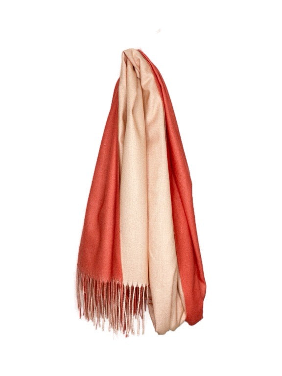 Cashmere pashmina - 2 tone 66 x 180cm - various colours