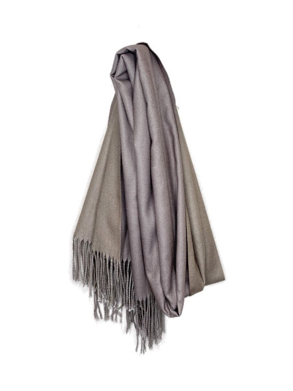 Cashmere pashmina - 2 tone 66 x 180cm - various colours