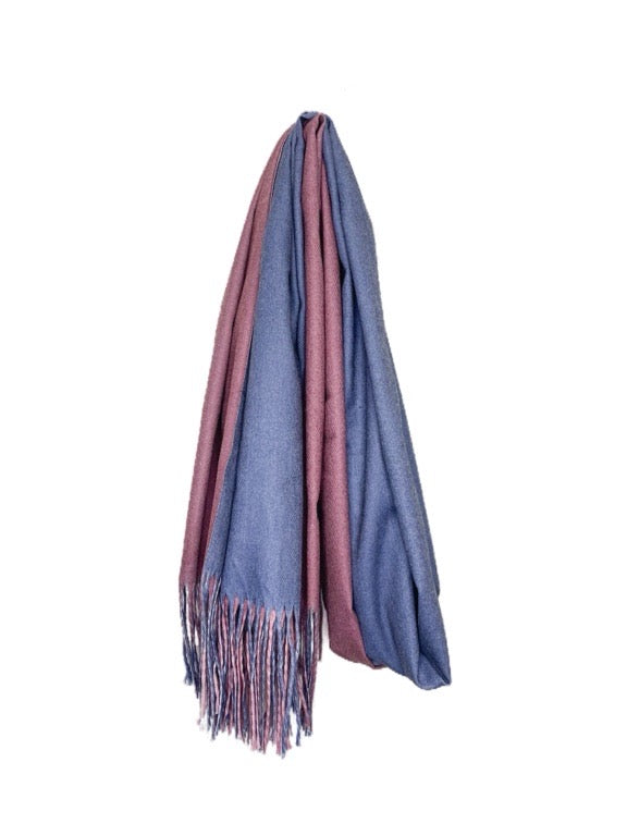 Cashmere pashmina - 2 tone 66 x 180cm - various colours