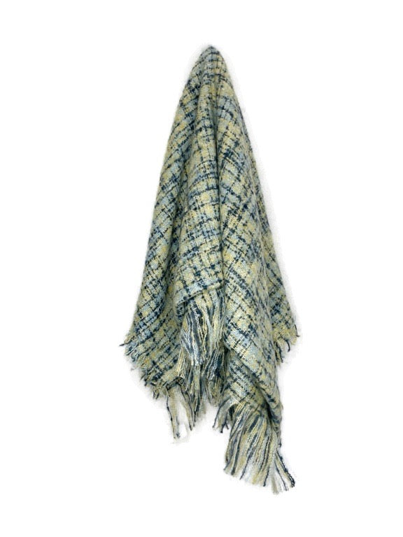 Woven silky soft textured scarf - 200 x 66 cm - various colours