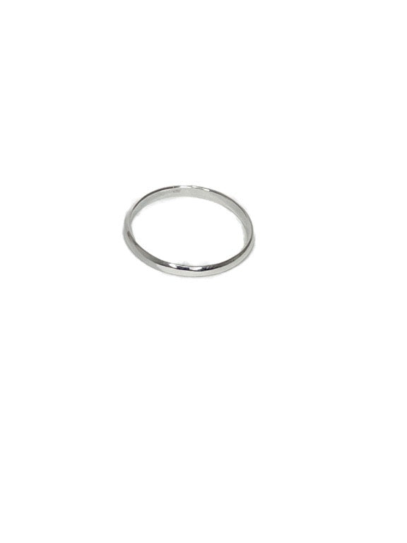 Plain silver band 4mm