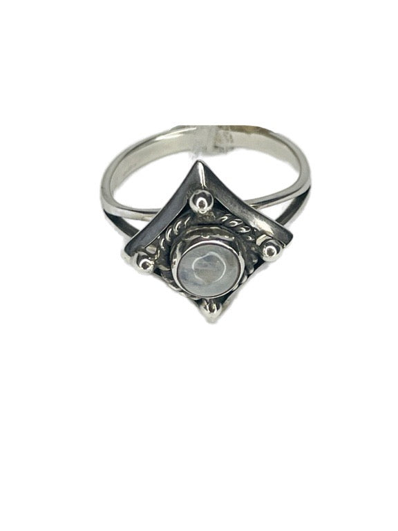 ❤Square design silver ring - various stones